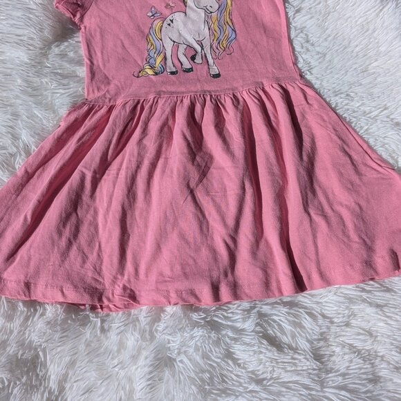 Pink Unicorn Princess Dress – Girls Cute Summer Outfit 3T 6/7 7/8 - Picture 4 of 5